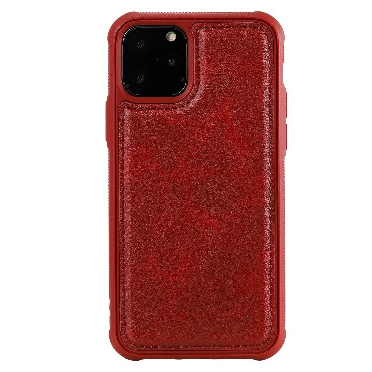 For iPhone 11 Pro Magnetic Shockproof PC + TPU + PU Leather Protective Case