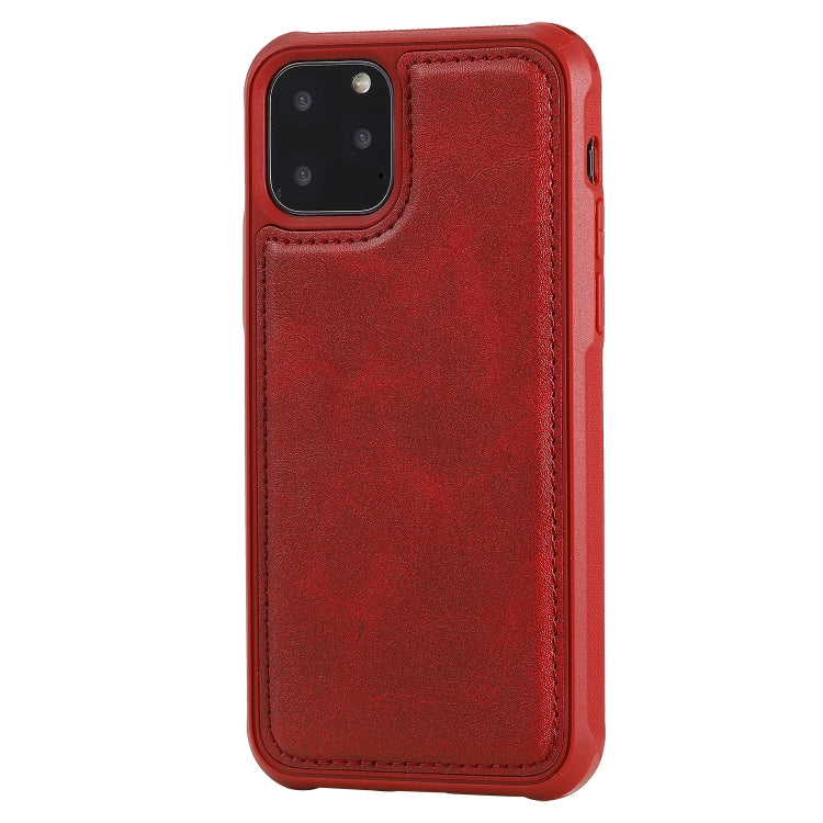 For iPhone 11 Pro Magnetic Shockproof PC + TPU + PU Leather Protective Case