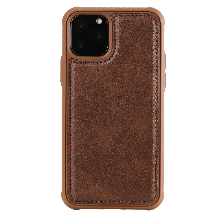 For iPhone 11 Pro Magnetic Shockproof PC + TPU + PU Leather Protective Case
