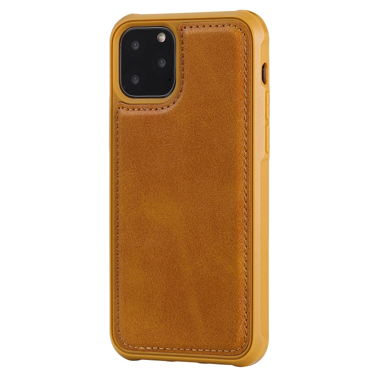 For iPhone 11 Pro Magnetic Shockproof PC + TPU + PU Leather Protective Case