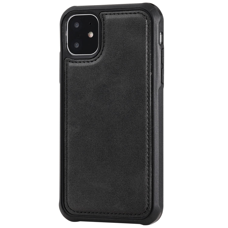 For iPhone 11 Magnetic Shockproof PC + TPU + PU Leather Protective Case