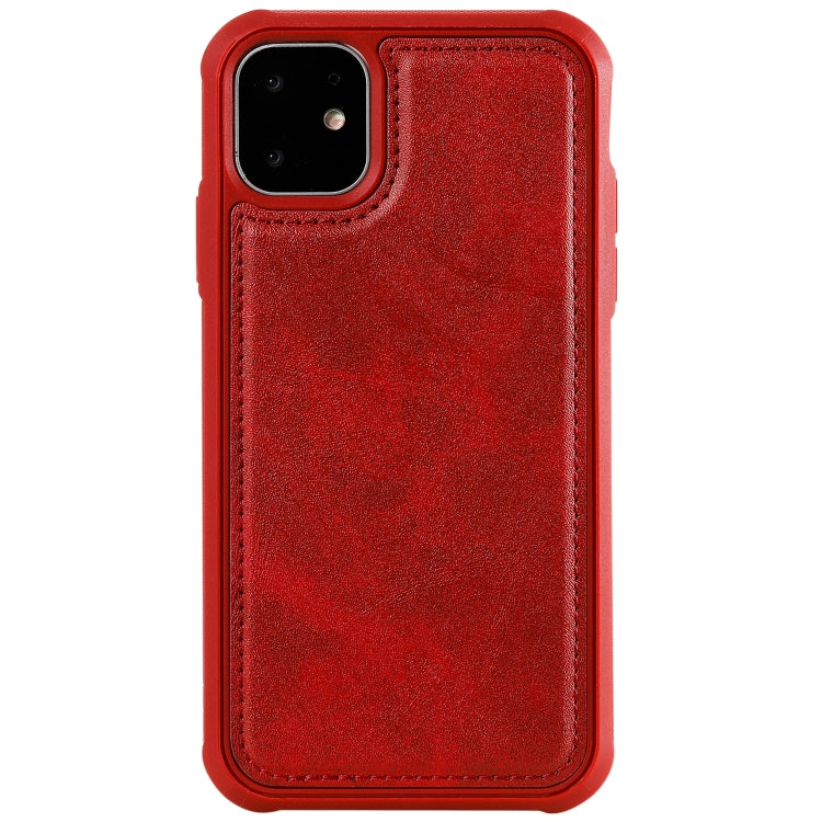 For iPhone 11 Magnetic Shockproof PC + TPU + PU Leather Protective Case