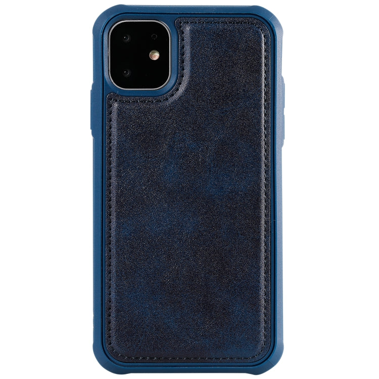 For iPhone 11 Magnetic Shockproof PC + TPU + PU Leather Protective Case