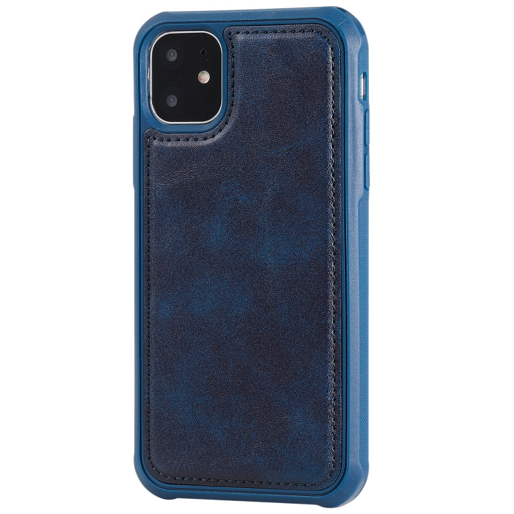 For iPhone 11 Magnetic Shockproof PC + TPU + PU Leather Protective Case