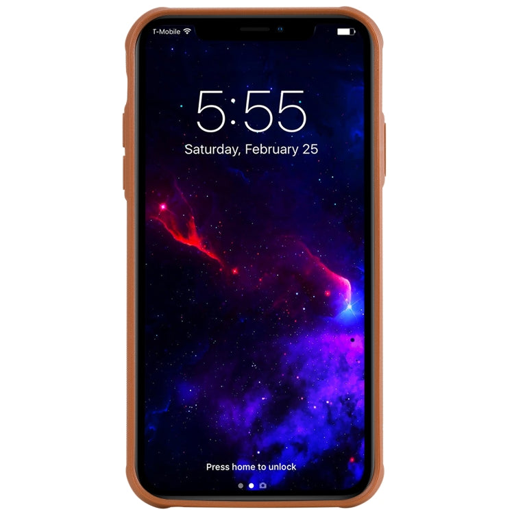 For iPhone 11 Magnetic Shockproof PC + TPU + PU Leather Protective Case