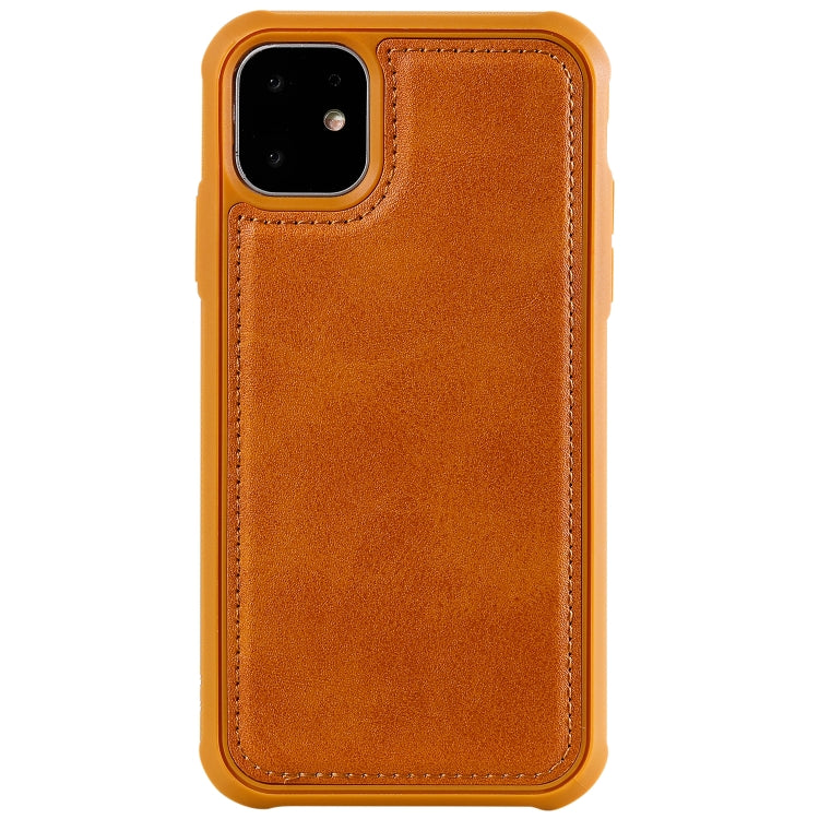 For iPhone 11 Magnetic Shockproof PC + TPU + PU Leather Protective Case