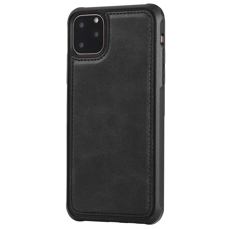 For iPhone 11 Pro Max Magnetic Shockproof PC + TPU + PU Leather Protective Case