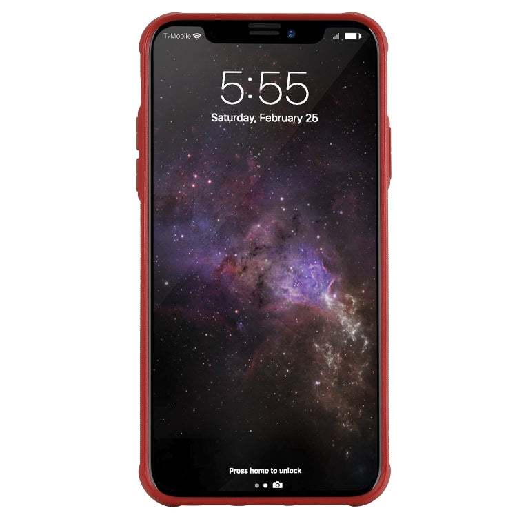 For iPhone 11 Pro Max Magnetic Shockproof PC + TPU + PU Leather Protective Case