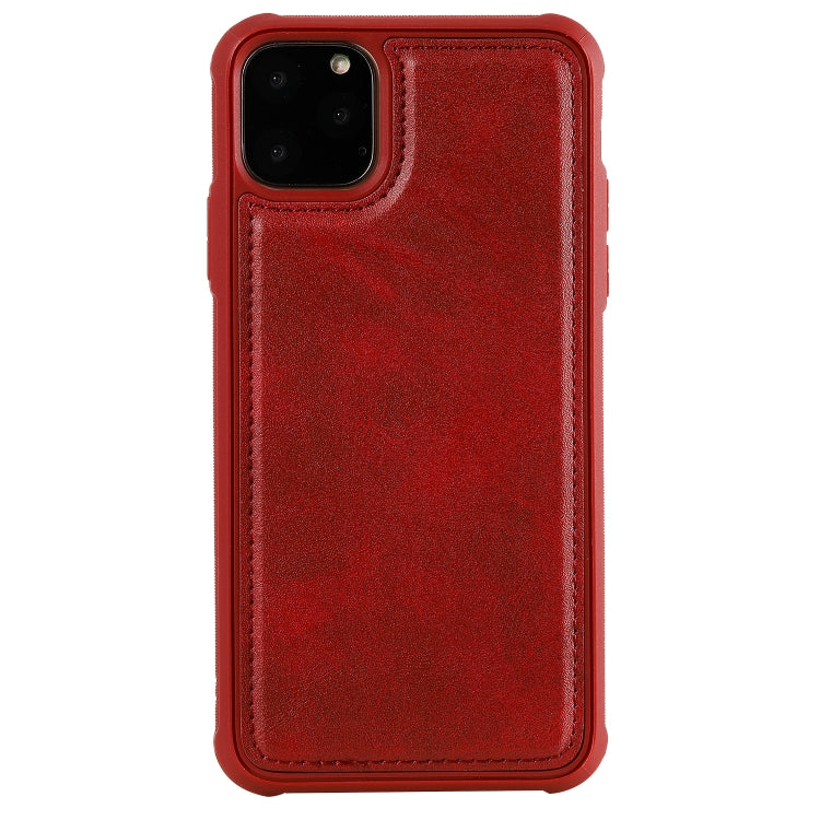 For iPhone 11 Pro Max Magnetic Shockproof PC + TPU + PU Leather Protective Case