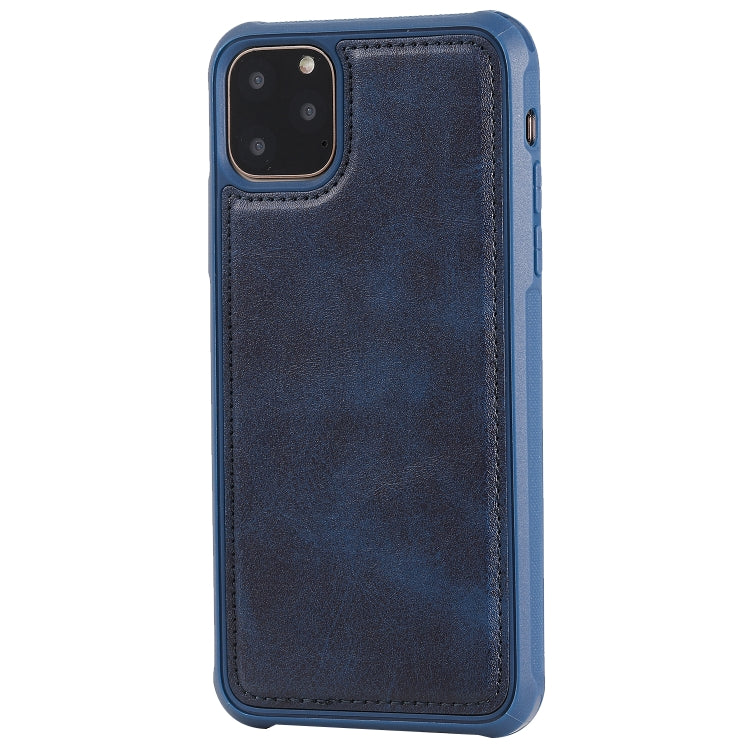 For iPhone 11 Pro Max Magnetic Shockproof PC + TPU + PU Leather Protective Case