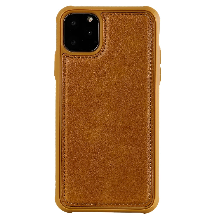 For iPhone 11 Pro Max Magnetic Shockproof PC + TPU + PU Leather Protective Case