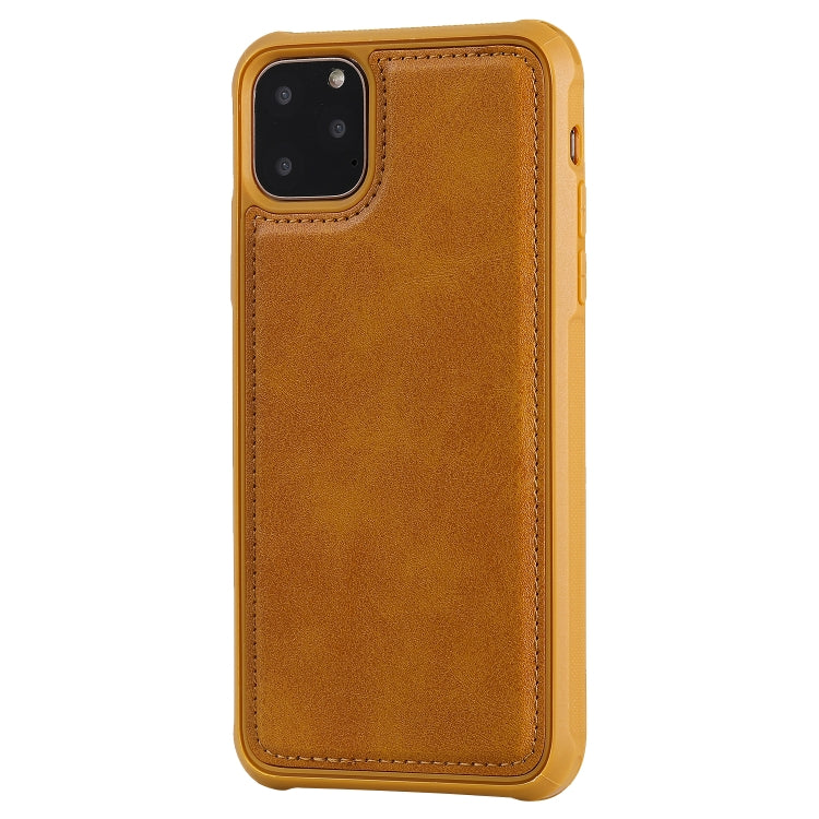 For iPhone 11 Pro Max Magnetic Shockproof PC + TPU + PU Leather Protective Case