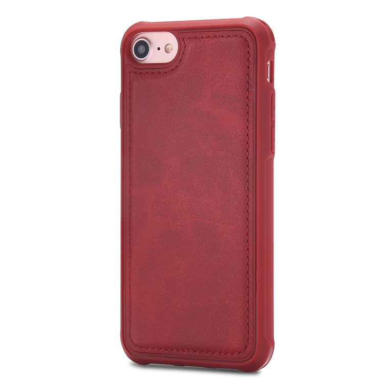 For iPhone 7 / 8 Magnetic Shockproof PC + TPU + PU Leather Protective Case