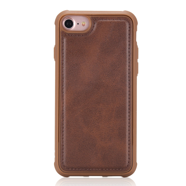 For iPhone 7 / 8 Magnetic Shockproof PC + TPU + PU Leather Protective Case