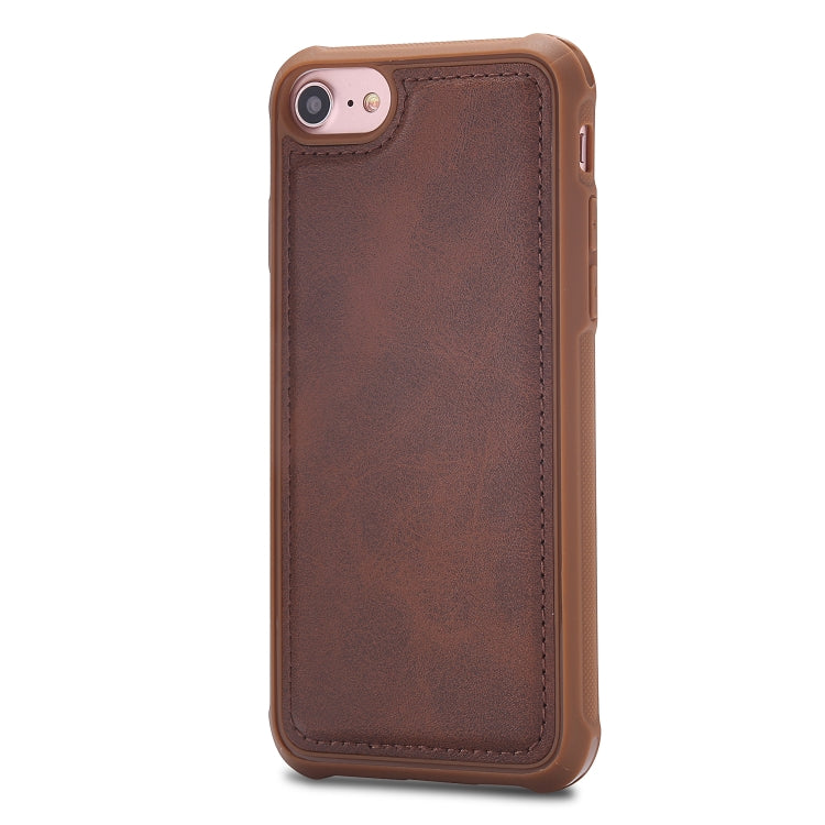 For iPhone 7 / 8 Magnetic Shockproof PC + TPU + PU Leather Protective Case