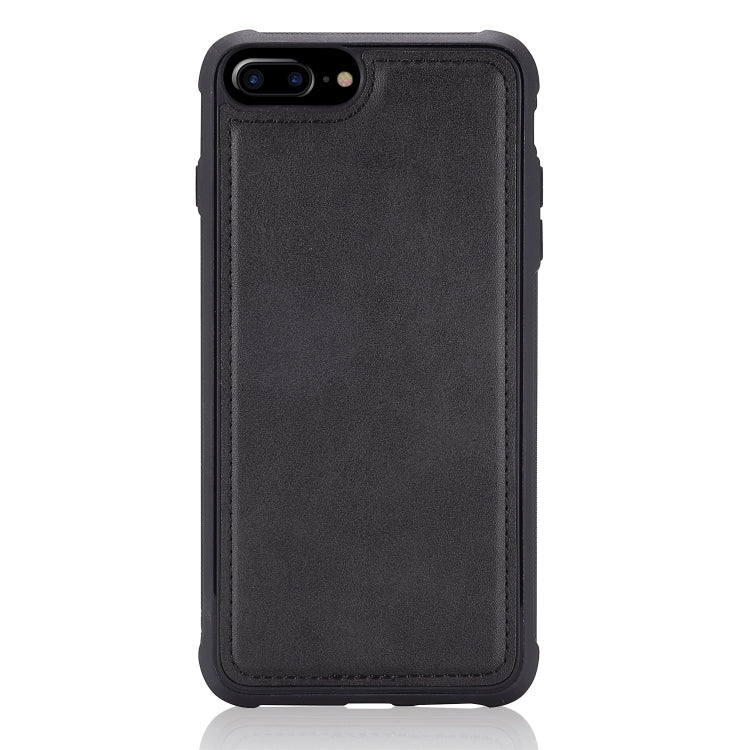 For iPhone 7 Plus / 8 Plus Magnetic Shockproof PC + TPU + PU Leather Protective Case