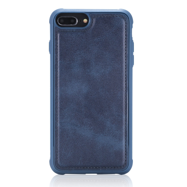 For iPhone 7 Plus / 8 Plus Magnetic Shockproof PC + TPU + PU Leather Protective Case