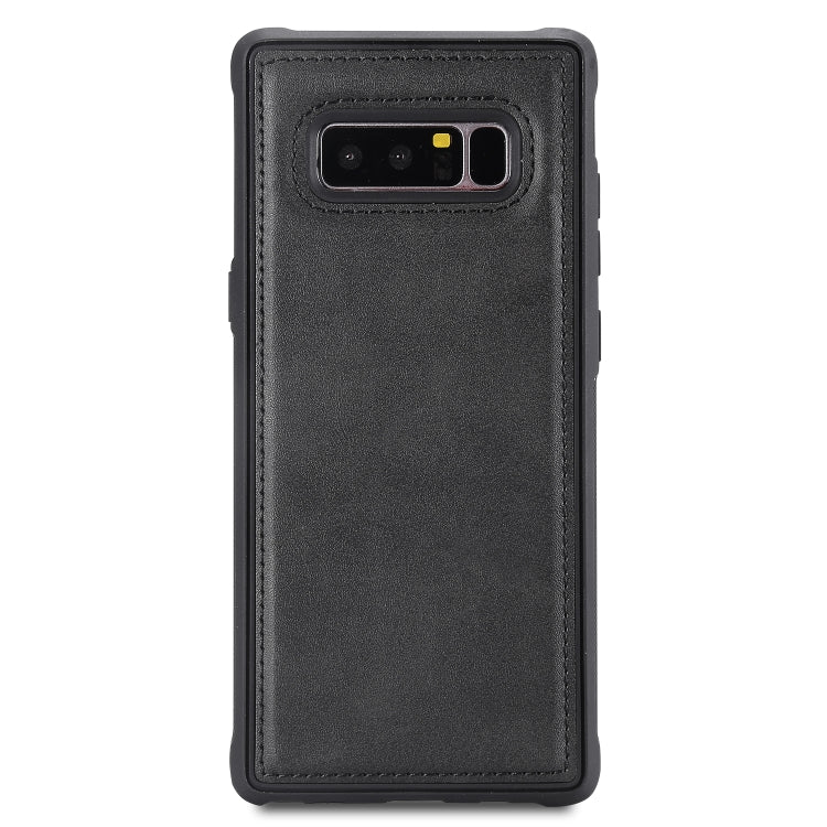 For Galaxy Note 8 Magnetic Shockproof PC + TPU + PU Leather Protective Case