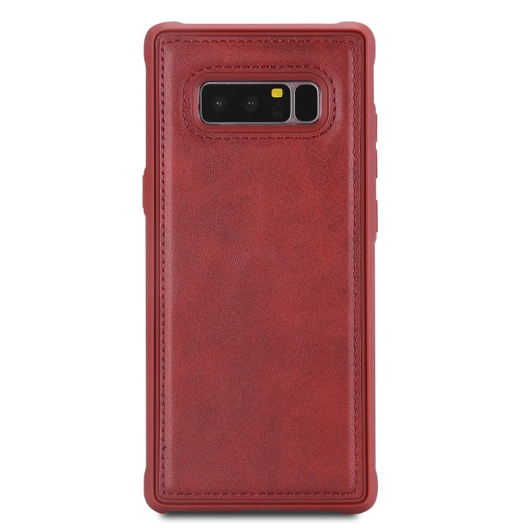 For Galaxy Note 8 Magnetic Shockproof PC + TPU + PU Leather Protective Case