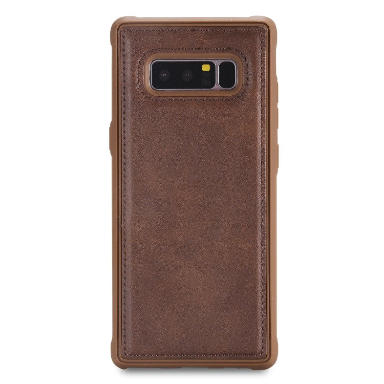 For Galaxy Note 8 Magnetic Shockproof PC + TPU + PU Leather Protective Case