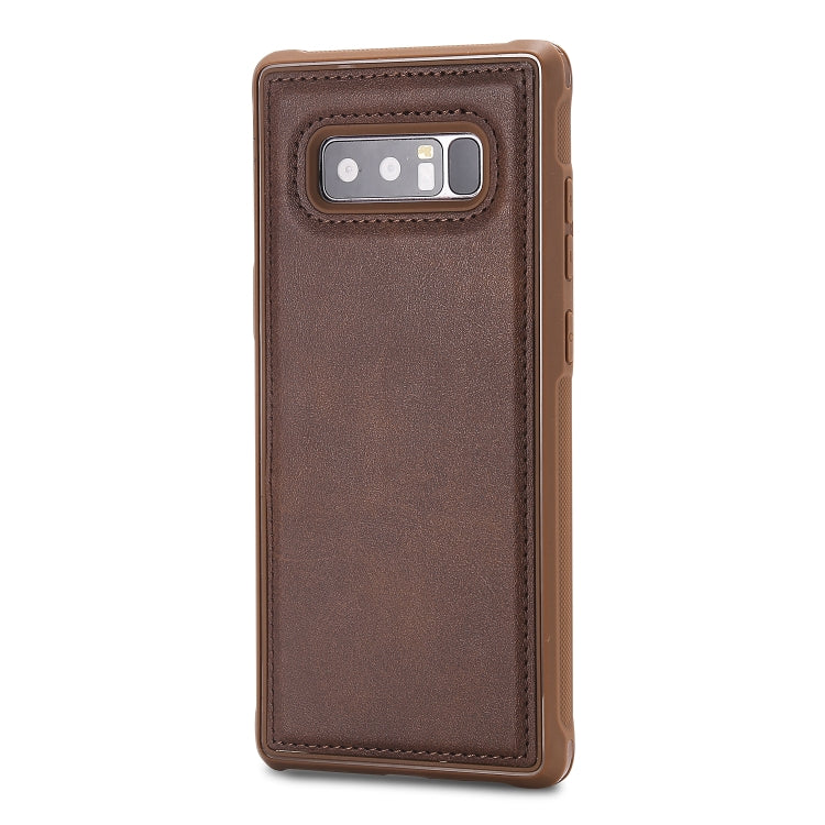 For Galaxy Note 8 Magnetic Shockproof PC + TPU + PU Leather Protective Case