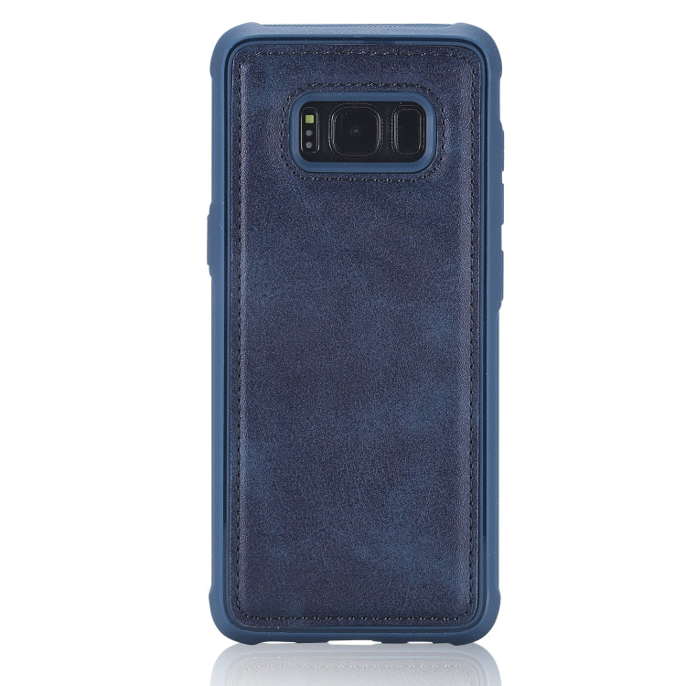 For Galaxy S8+ Magnetic Shockproof PC + TPU + PU Leather Protective Case