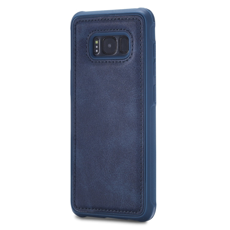 For Galaxy S8+ Magnetic Shockproof PC + TPU + PU Leather Protective Case