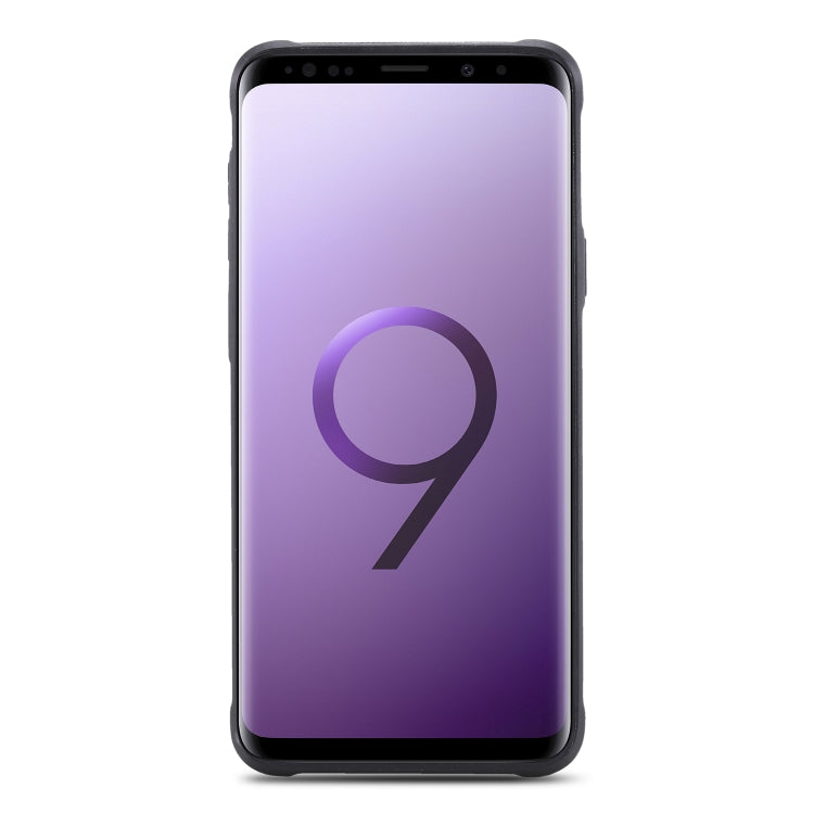 For Galaxy S9+ Magnetic Shockproof PC + TPU + PU Leather Protective Case