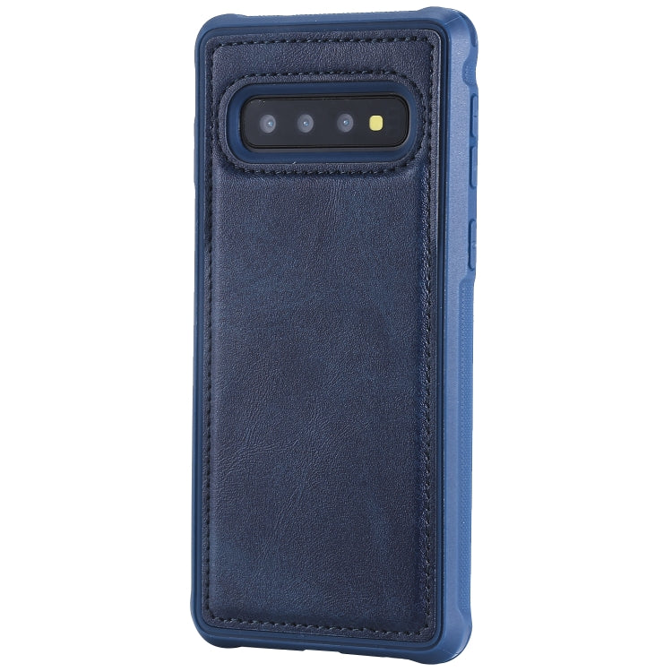 For Galaxy S10 Magnetic Shockproof PC + TPU + PU Leather Protective Case