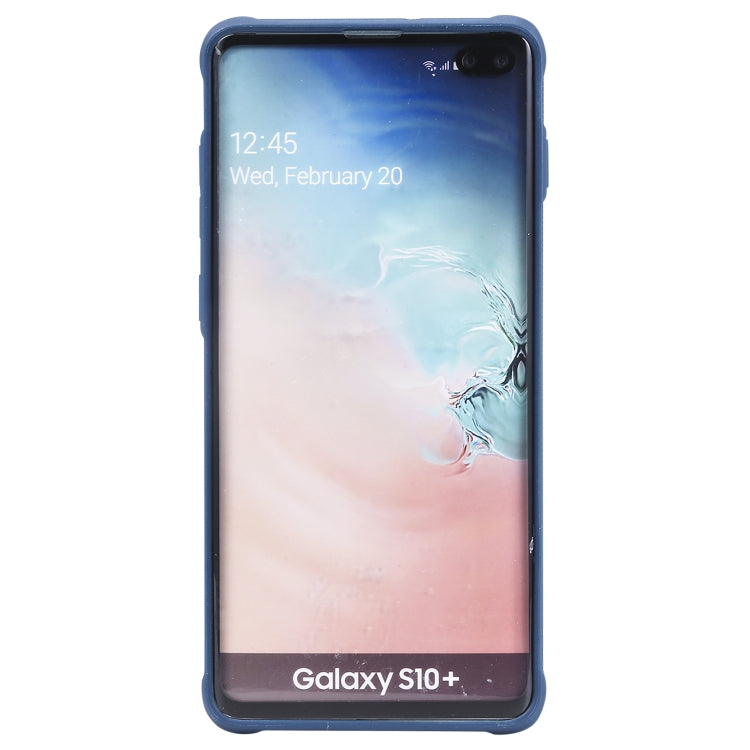 For Galaxy S10+ Magnetic Shockproof PC + TPU + PU Leather Protective Case