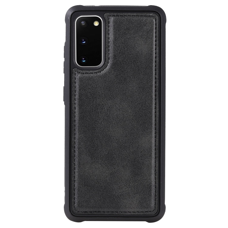 For Galaxy S20 Magnetic Shockproof PC + TPU + PU Leather Protective Case