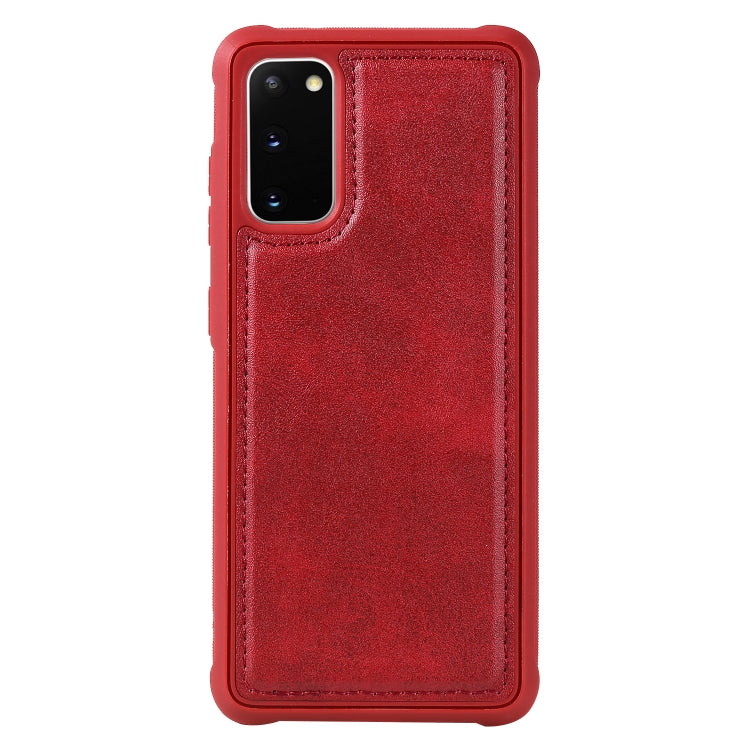 For Galaxy S20 Magnetic Shockproof PC + TPU + PU Leather Protective Case
