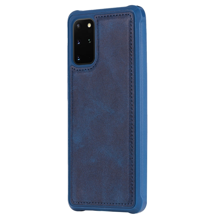 For Galaxy S20+ Magnetic Shockproof PC + TPU + PU Leather Protective Case