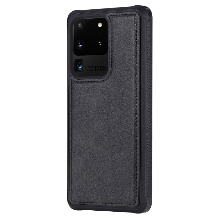 For Galaxy S20 Ultra Magnetic Shockproof PC + TPU + PU Leather Protective Case