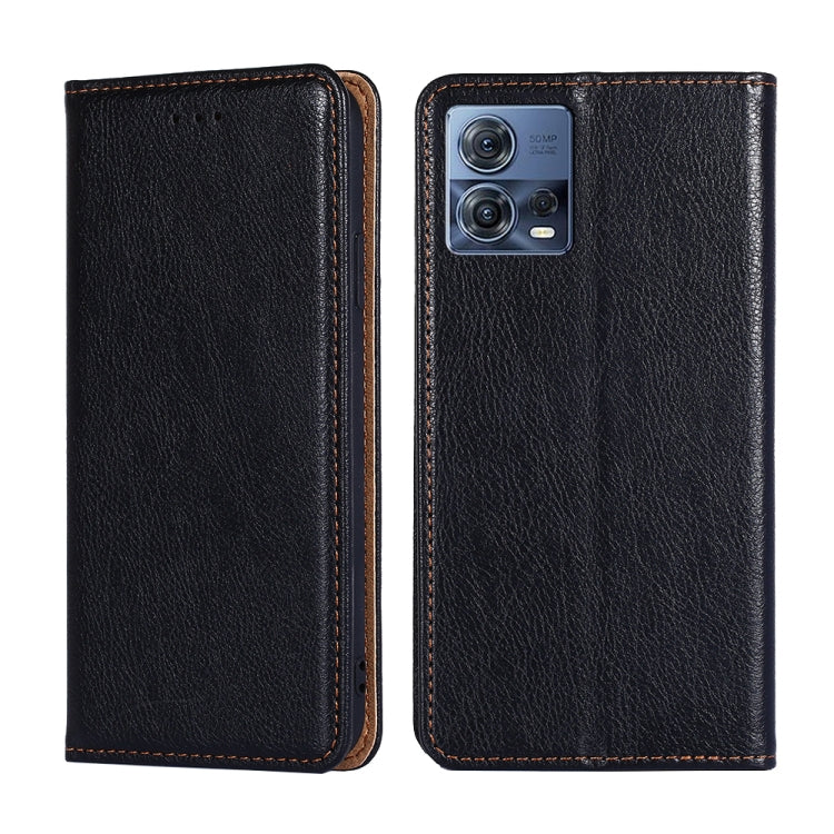 For Motorola Edge S30 Pro 5G / Edge 30 Fusion Gloss Oil Solid Color Magnetic Leather Phone Case