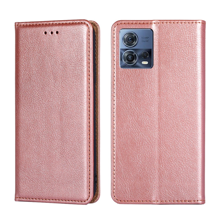 For Motorola Edge S30 Pro 5G / Edge 30 Fusion Gloss Oil Solid Color Magnetic Leather Phone Case