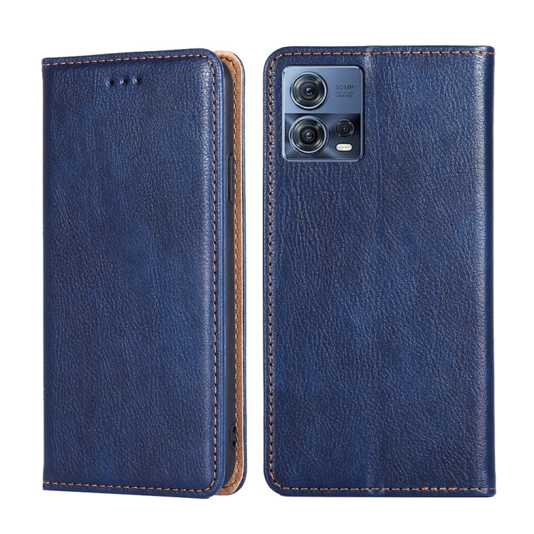 For Motorola Edge S30 Pro 5G / Edge 30 Fusion Gloss Oil Solid Color Magnetic Leather Phone Case