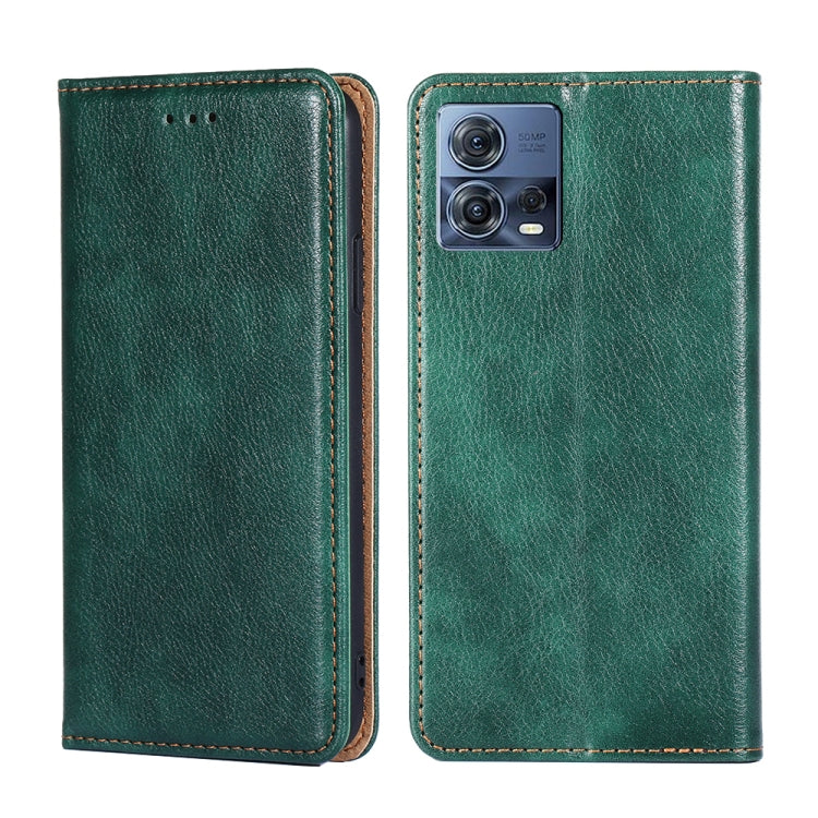 For Motorola Edge S30 Pro 5G / Edge 30 Fusion Gloss Oil Solid Color Magnetic Leather Phone Case