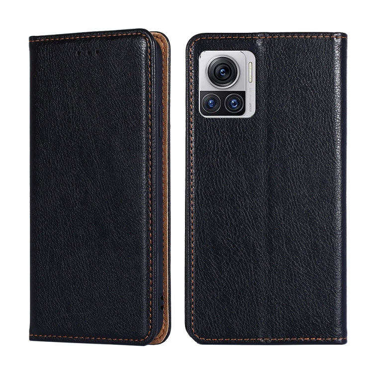For Motorola Edge X30 Pro 5G / Edge 30 Ultra Gloss Oil Solid Color Magnetic Leather Phone Case