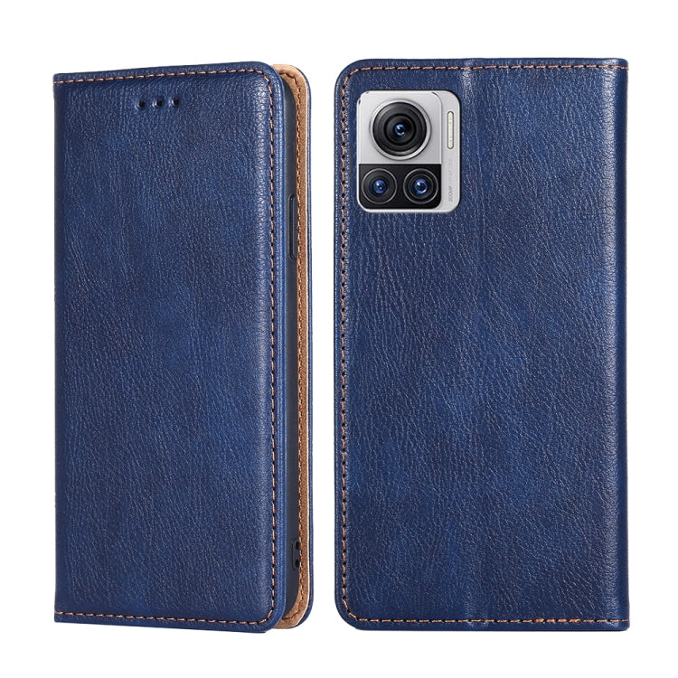 For Motorola Edge X30 Pro 5G / Edge 30 Ultra Gloss Oil Solid Color Magnetic Leather Phone Case