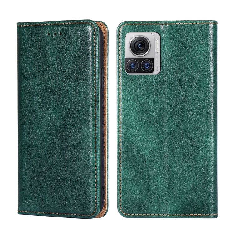 For Motorola Edge X30 Pro 5G / Edge 30 Ultra Gloss Oil Solid Color Magnetic Leather Phone Case