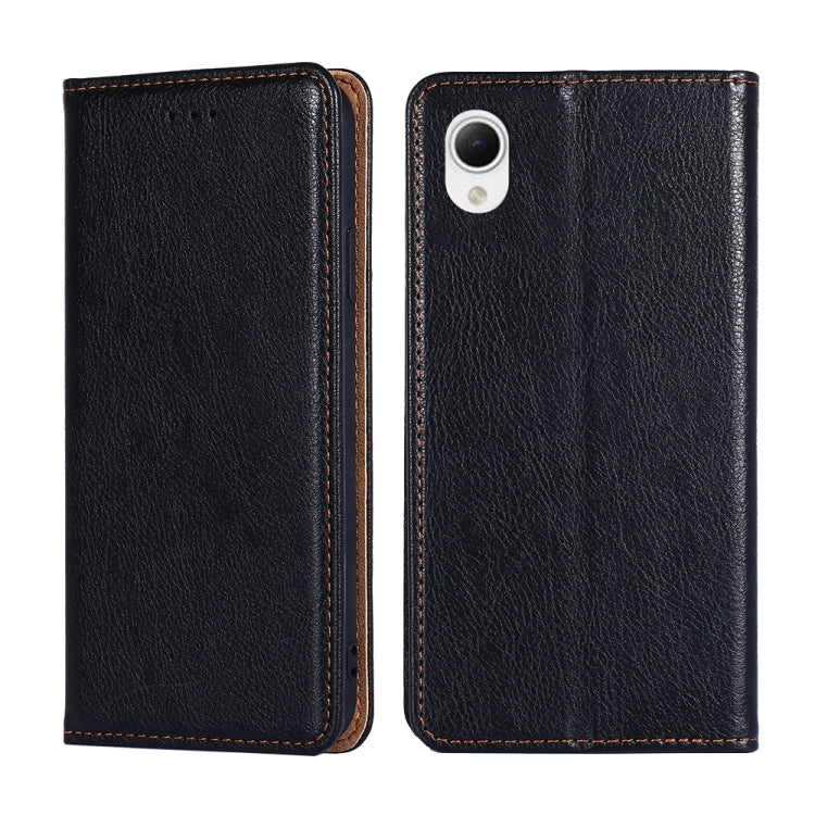 For Samsung Galaxy A23e / A22e Gloss Oil Solid Color Magnetic Leather Phone Case