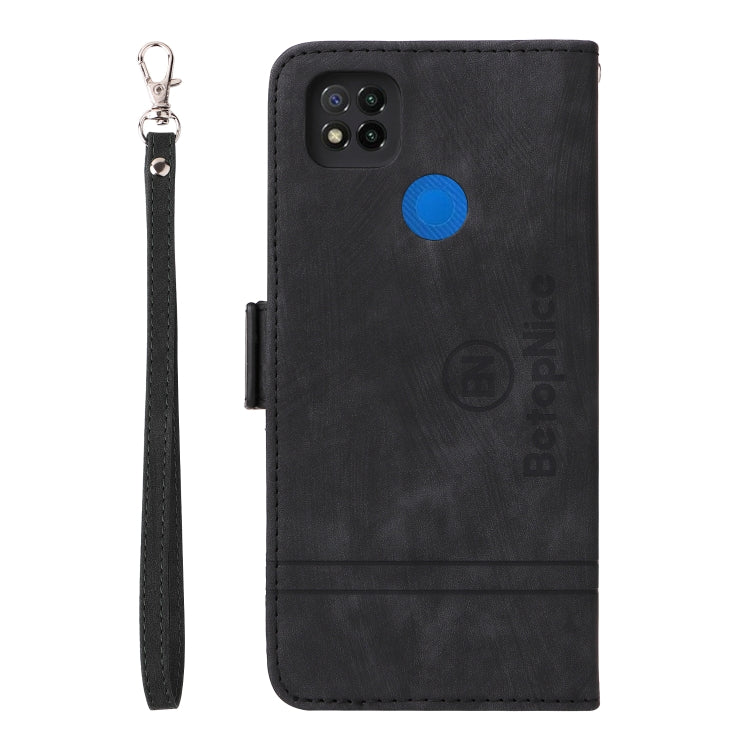 For Xiaomi Redmi 9C BETOPNICE Dual-side Buckle Leather Phone Case