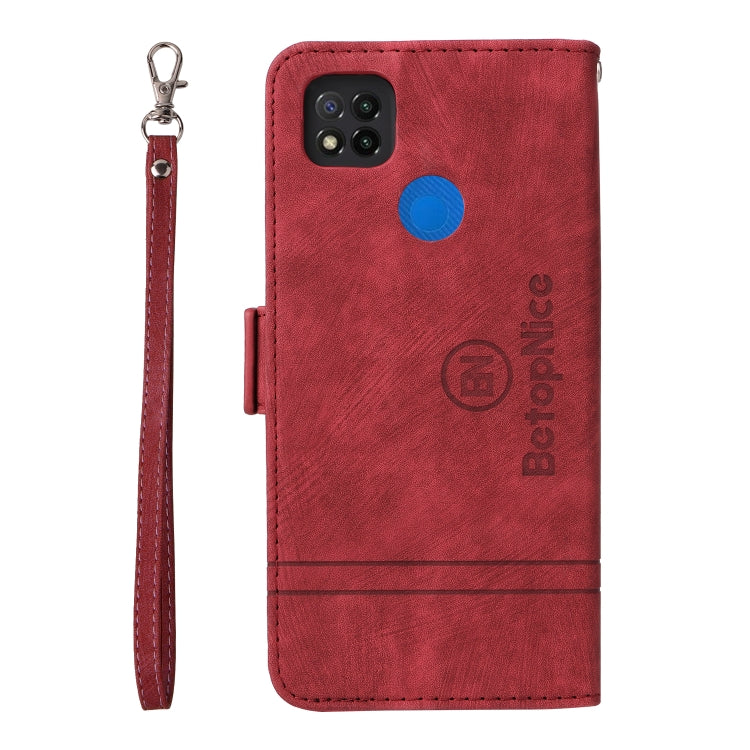 For Xiaomi Redmi 9C BETOPNICE Dual-side Buckle Leather Phone Case