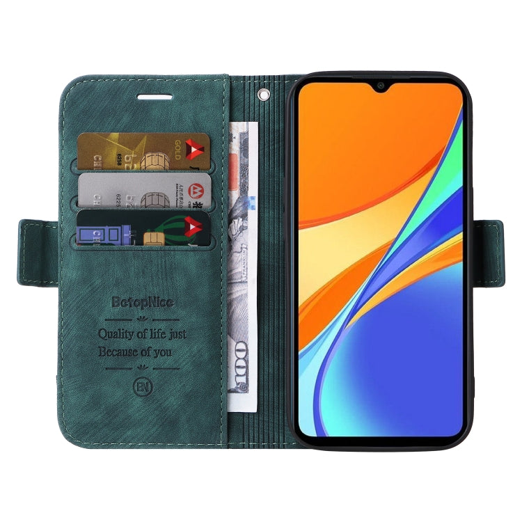For Xiaomi Redmi 9C BETOPNICE Dual-side Buckle Leather Phone Case