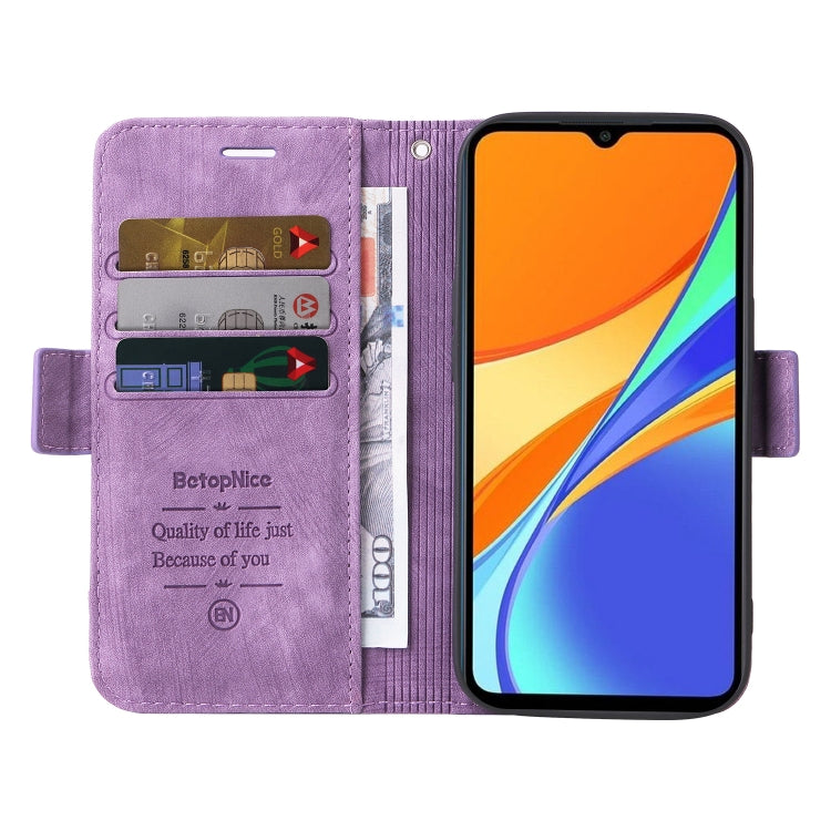 For Xiaomi Redmi 9C BETOPNICE Dual-side Buckle Leather Phone Case