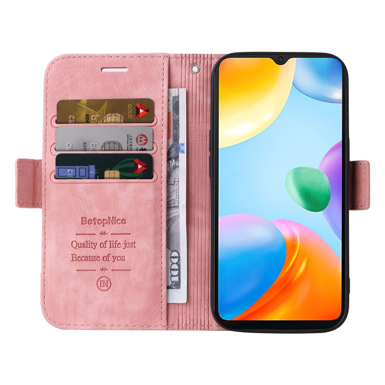 For Xiaomi Redmi 10C BETOPNICE Dual-side Buckle Leather Phone Case