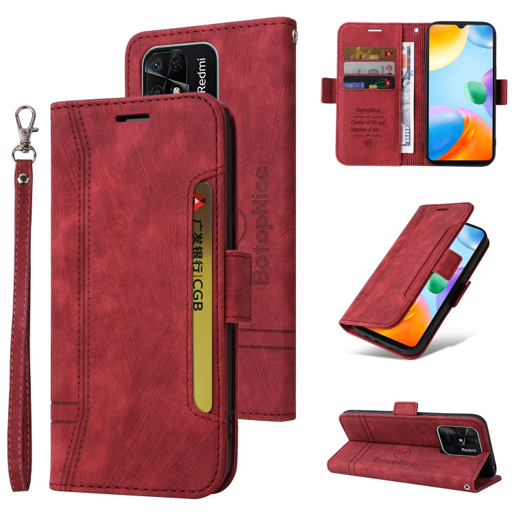 For Xiaomi Redmi 10C BETOPNICE Dual-side Buckle Leather Phone Case