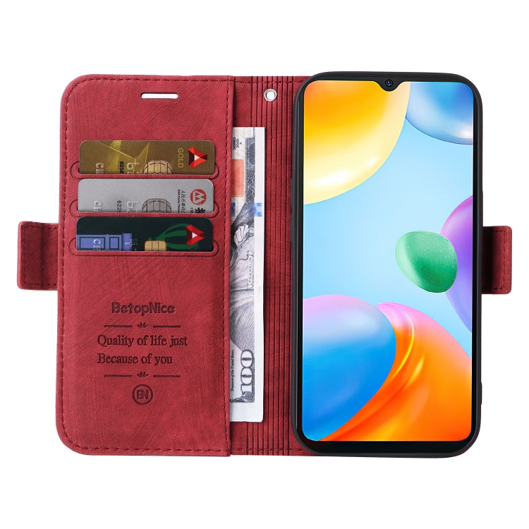 For Xiaomi Redmi 10C BETOPNICE Dual-side Buckle Leather Phone Case