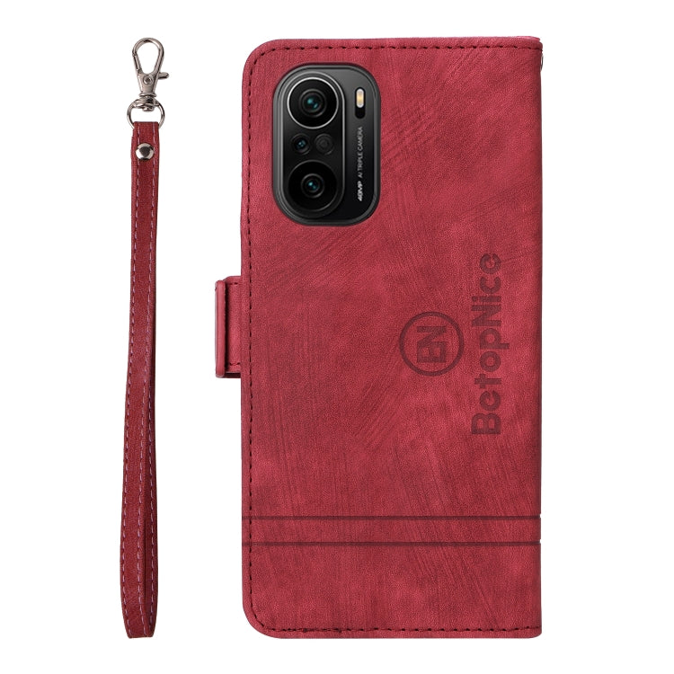 For Xiaomi Redmi K40 BETOPNICE Dual-side Buckle Leather Phone Case